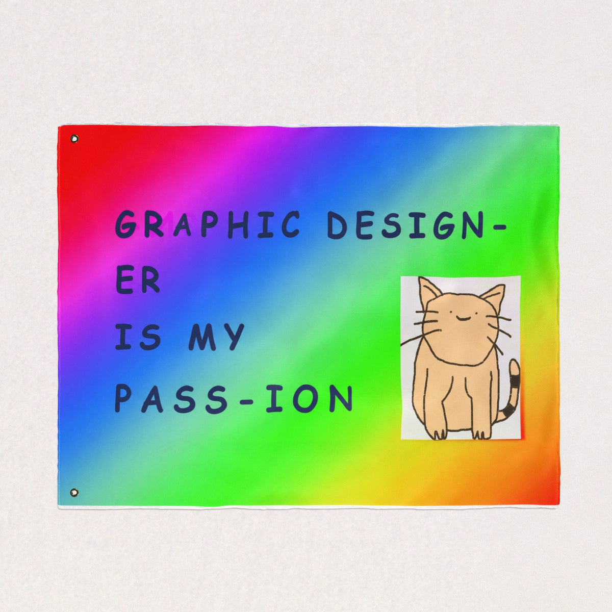 Graphic Designer Is My Passion Flag