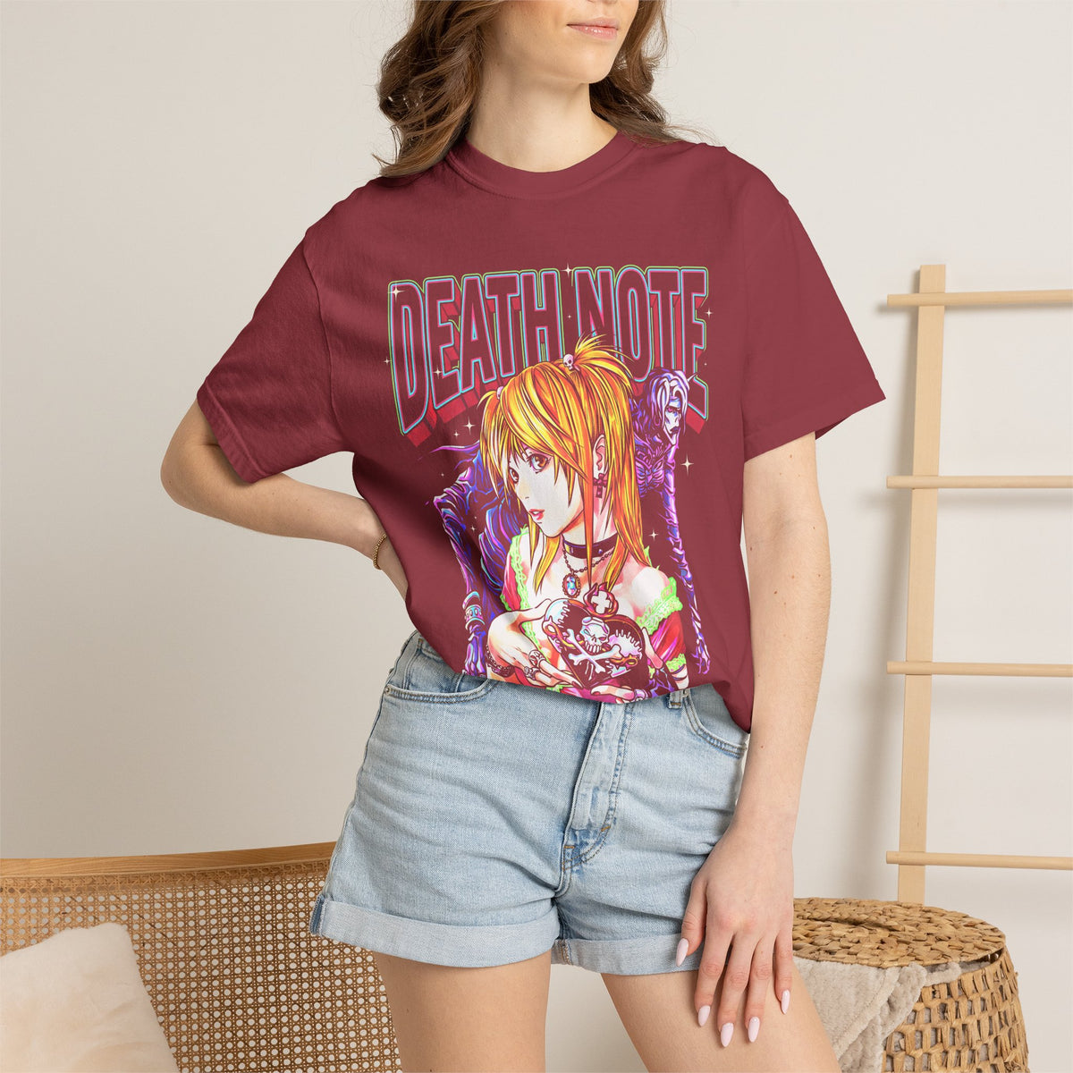 Gothic Manga Girl Skeleton Classic Tee | Dark Retro Horror