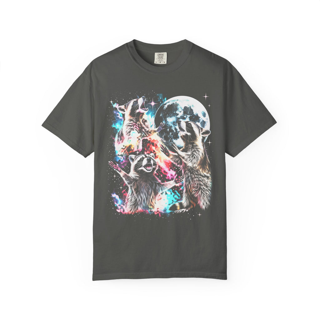 Space Raccoon Moon Classic Tee | Vintage Retro | Sci-Fi Gift