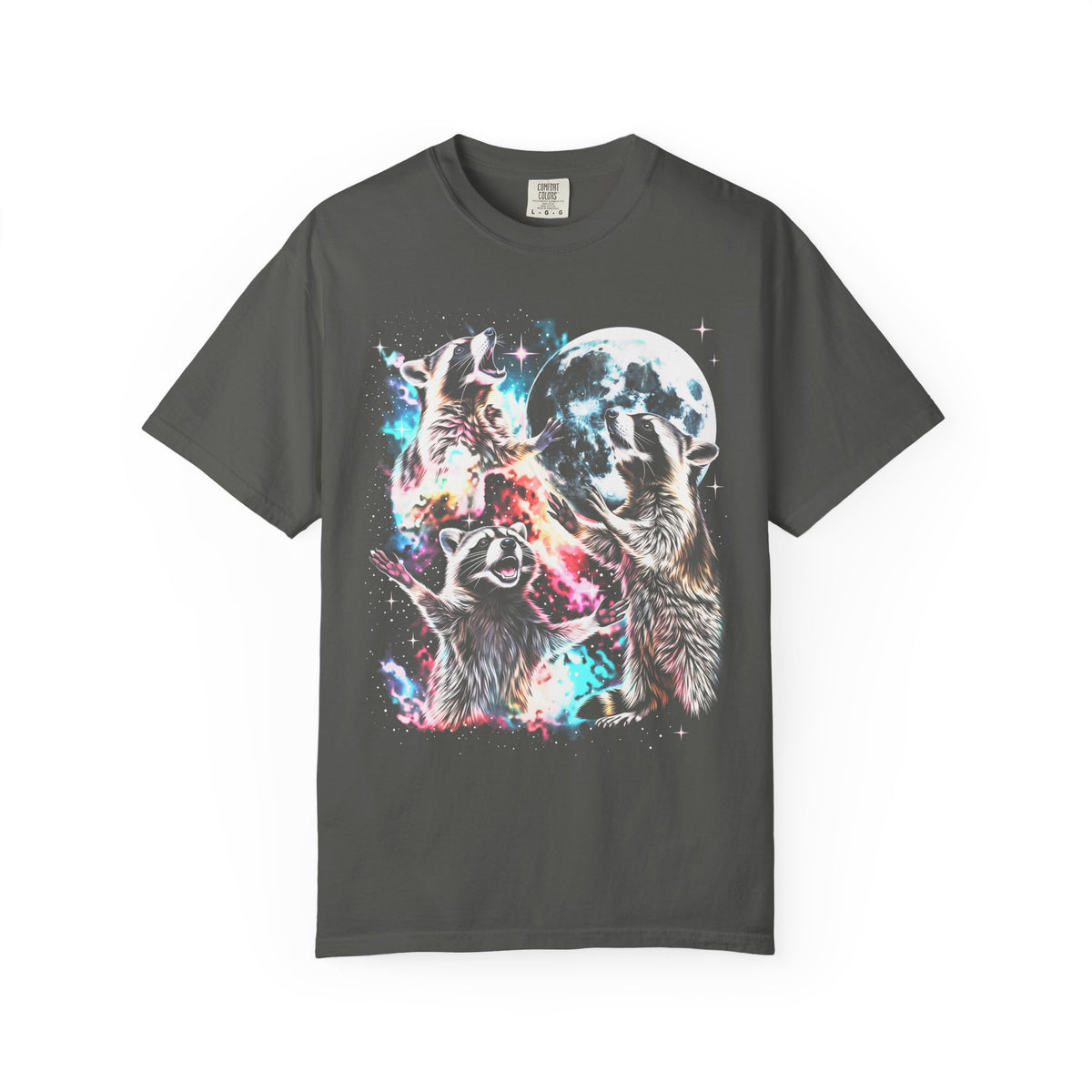 Space Raccoon Moon Classic Tee | Vintage Retro | Sci-Fi Gift