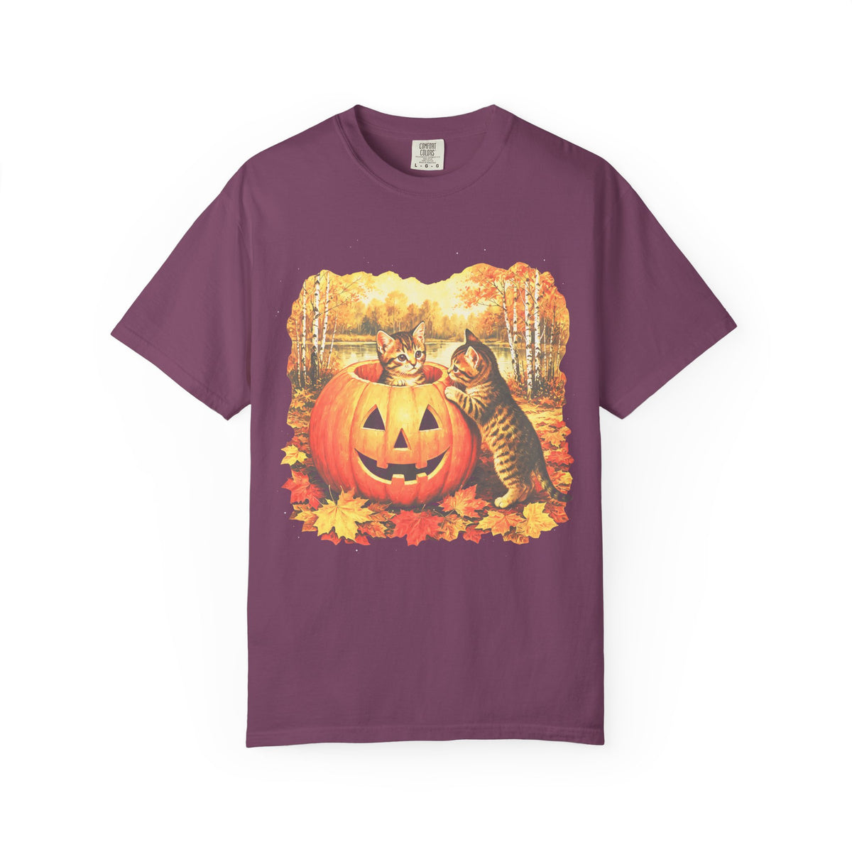 Halloween Kittens Classic Tee | Autumn Pumpkin | Cat Gift