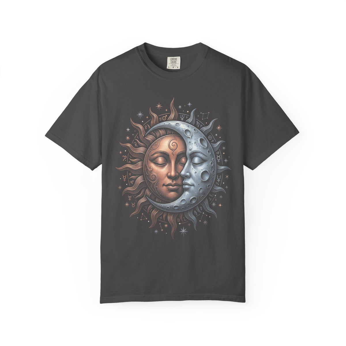 Sun Moon Celestial Faces Classic Tee | Vintage Astrology