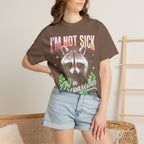 Im Not Sick Crepuscular Raccoon Classic Tee | 90s Retro Graphic