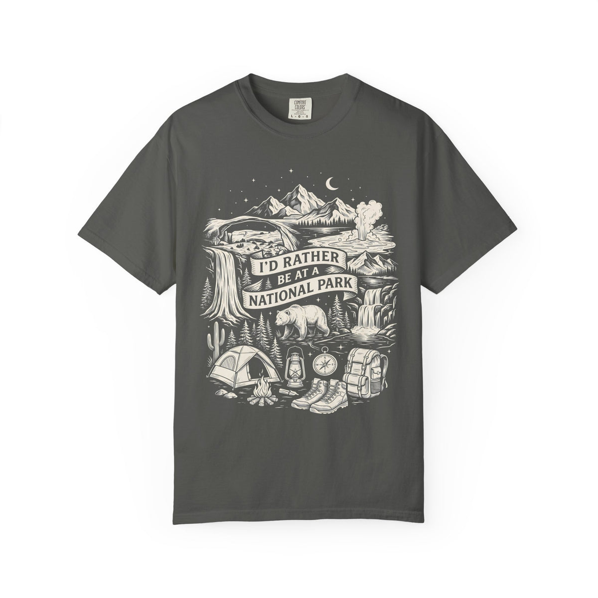 I'd Rather Be At A National Park Classic Tee | Hiking Bear Camping