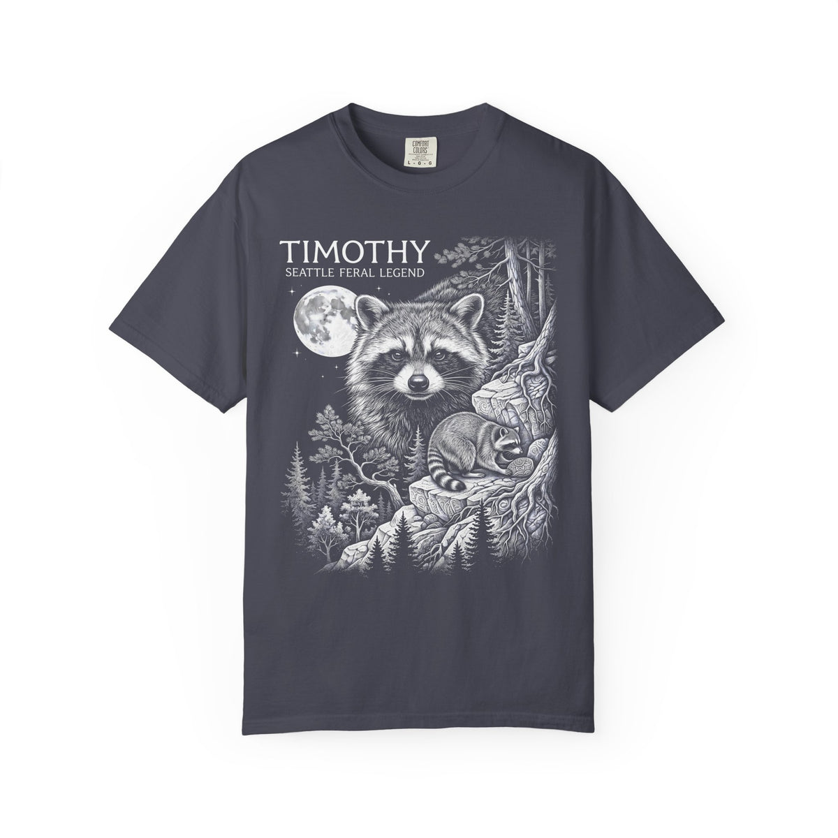 Timothy Seattle Feral Legend Classic Tee | Raccoon Art