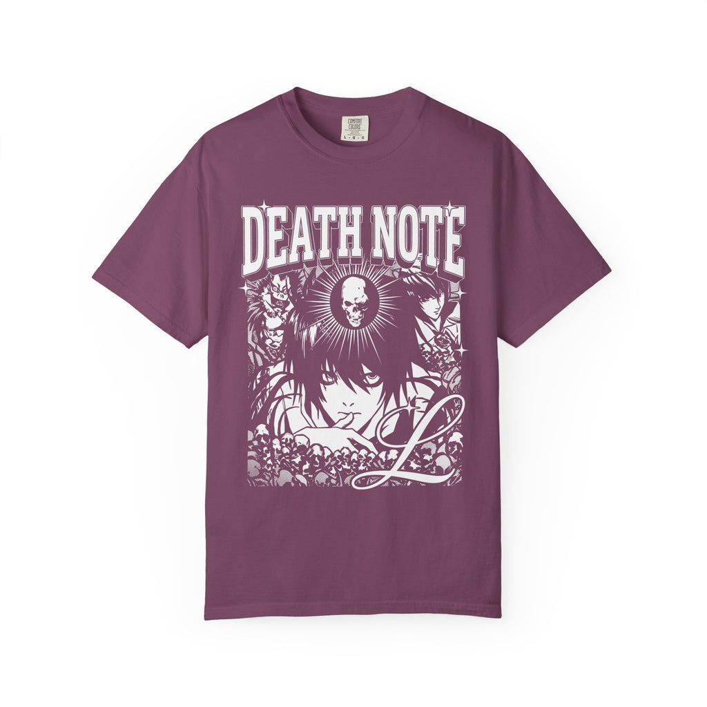 Gothic Skull Manga Detective Classic Tee | Dark Anime Gift