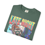 Late Night Visitor Raccoon Classic Tee | Retro Neon | Vintage