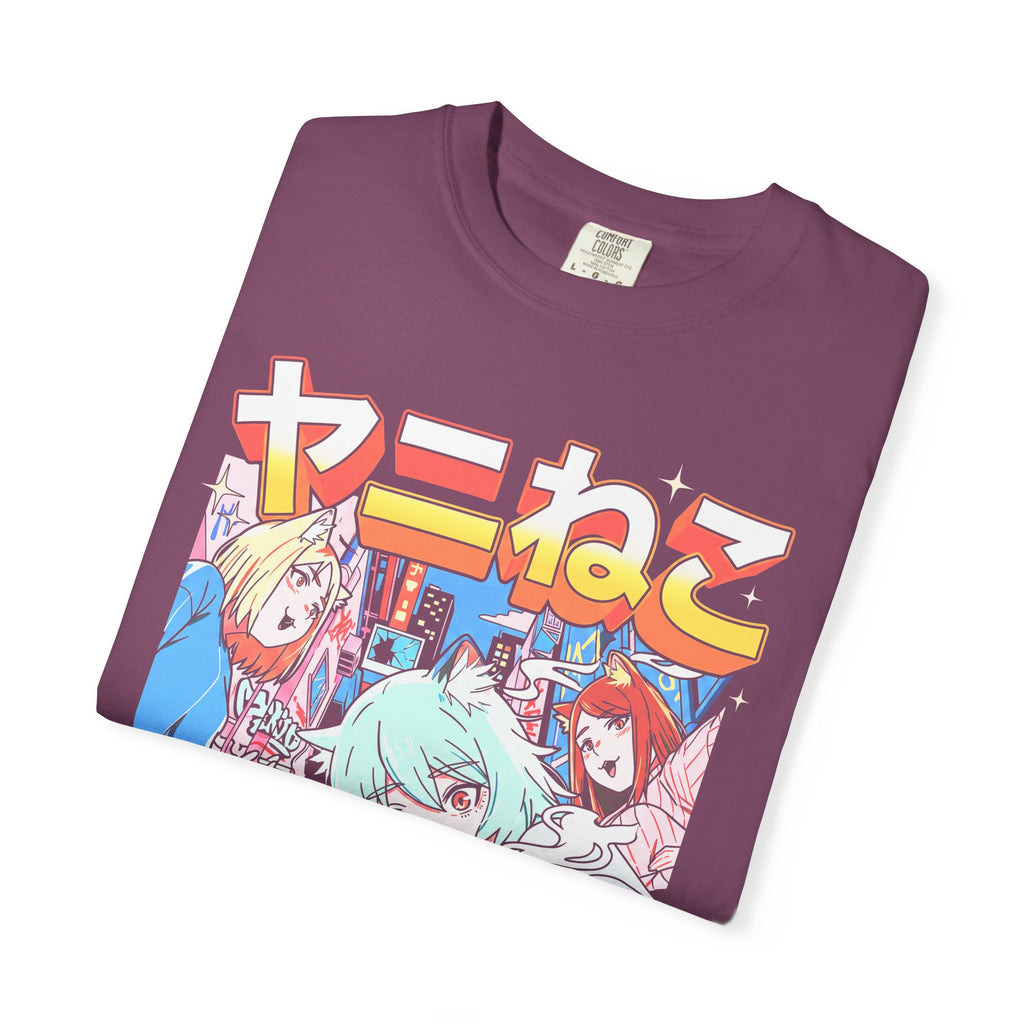 Neko Alley Squad Classic Tee | Anime Cat Girl | Retro Graphic