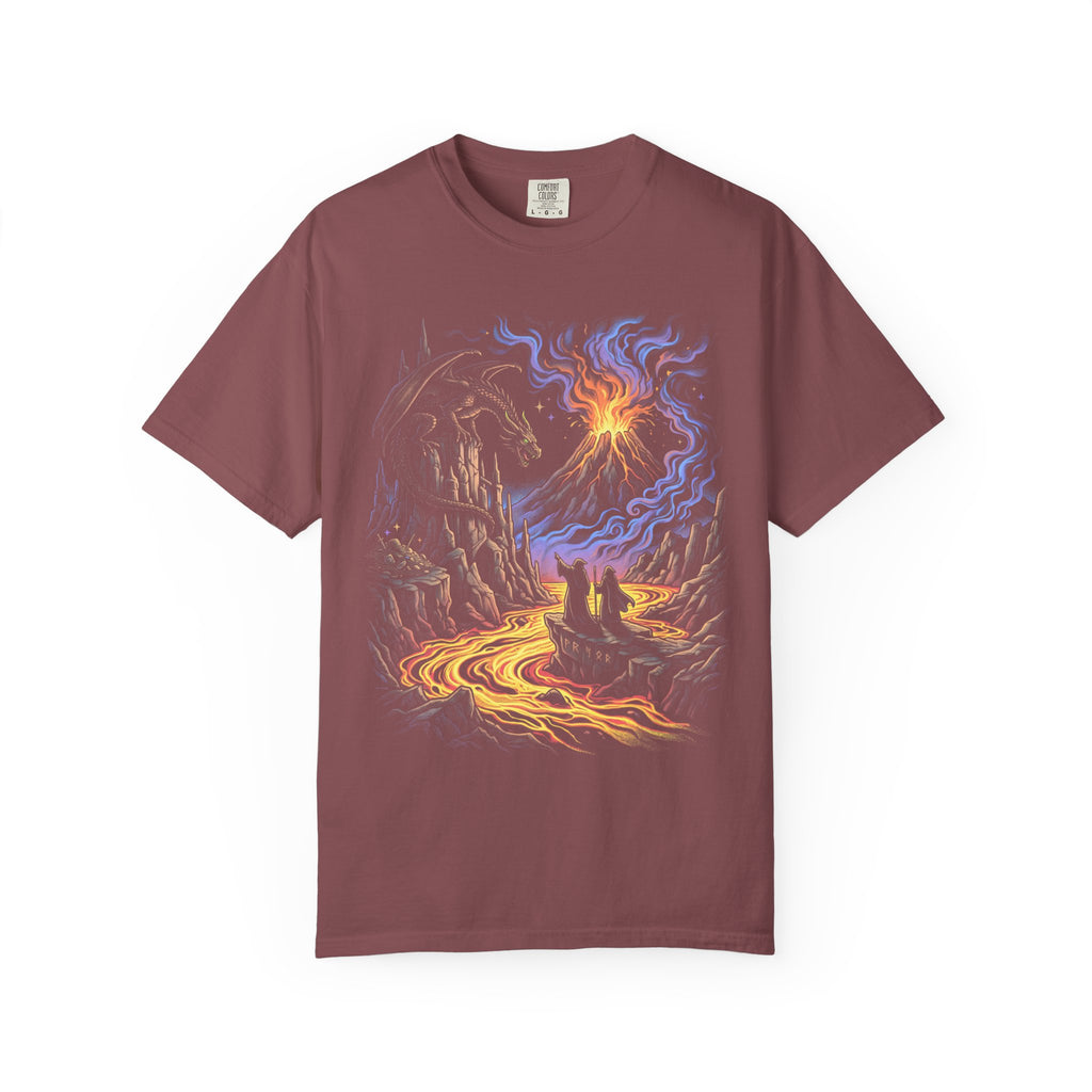 Dragon Wizards Classic Tee | Fantasy Adventure | Lava Ruins