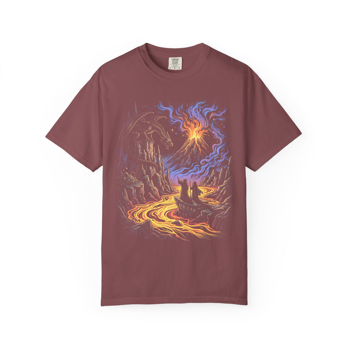 Dragon Wizards Classic Tee | Fantasy Adventure | Lava Ruins