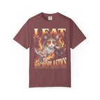 I Eat Microplastics Classic Tee | Funny Cat Meme | Fire Flames