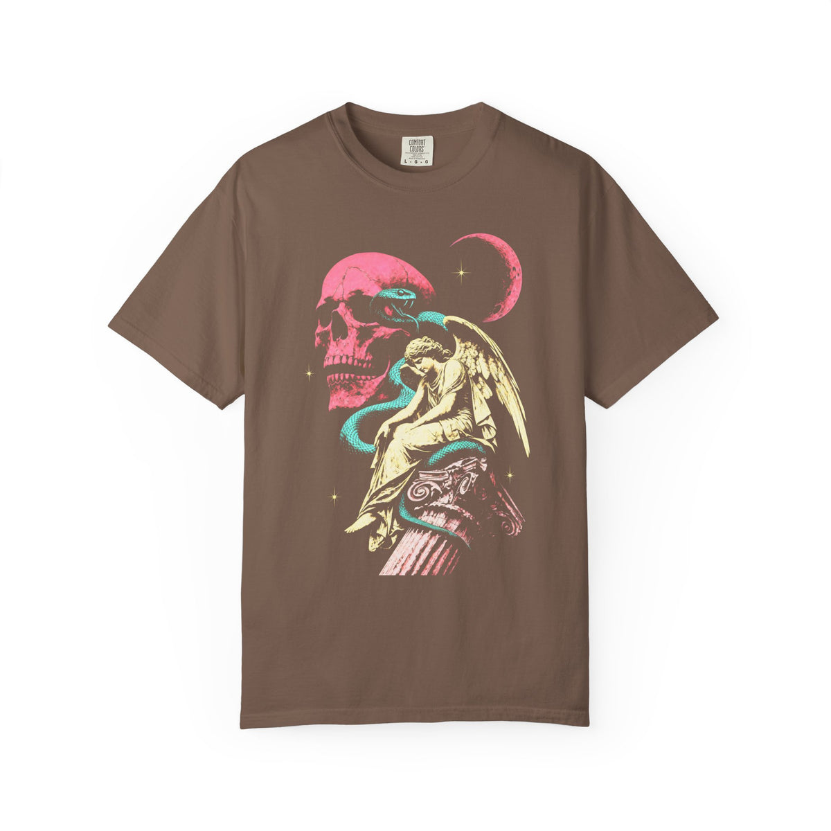 Skull Snake Angel Classic Tee | Retro Gothic | Vintage Gift