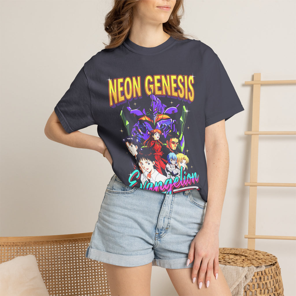 Retro Mecha Pilot Classic Tee | Neon Robot | Sci-Fi Anime Gift