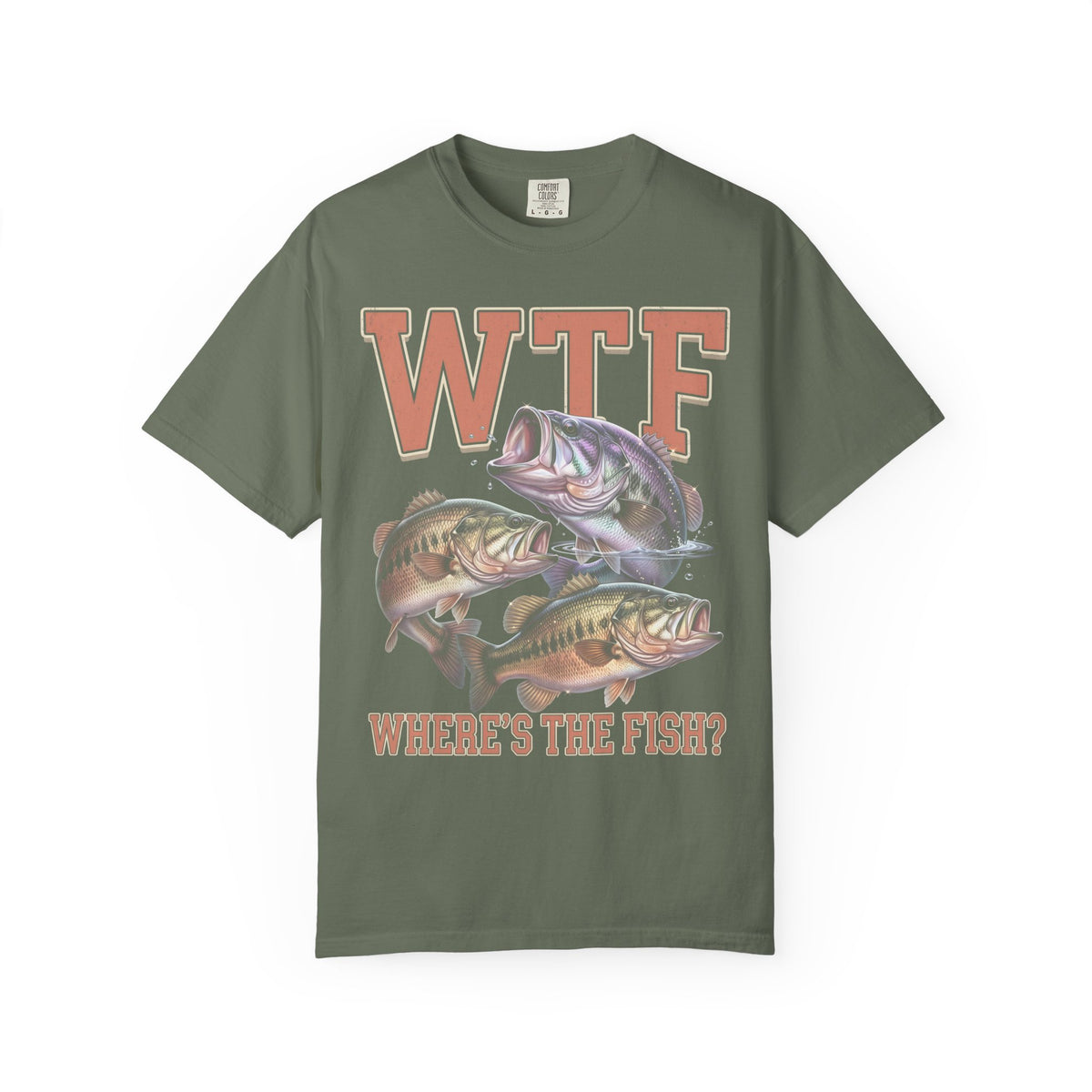 Where's The Fish Classic Tee | Bass Fishing | Fisherman Art