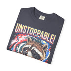 Unstoppable Overthinking Raccoon Classic Tee | 90s Funny Gift