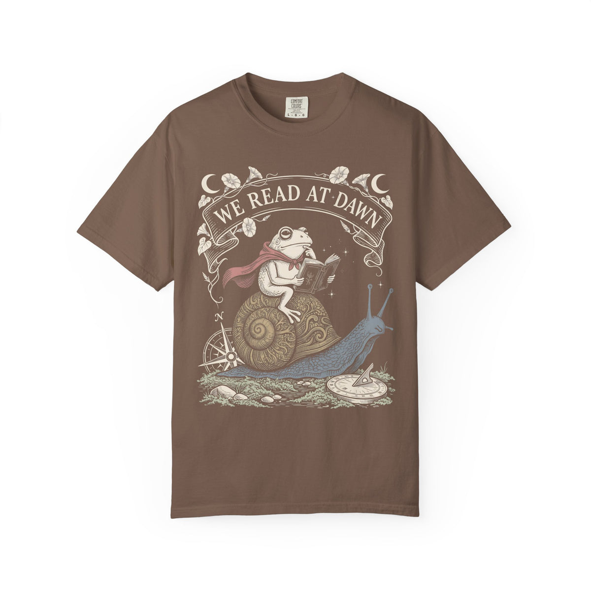 We Read At Dawn Classic Tee | Wizard Toad | Magical Books