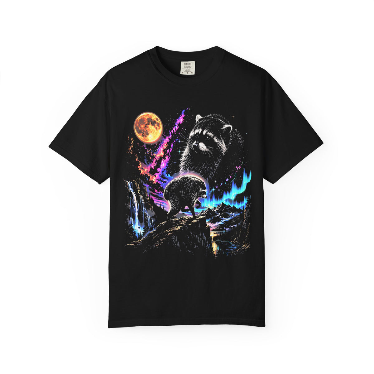 Raccoon Galaxy Classic Tee | 90s Vintage | Space Gift