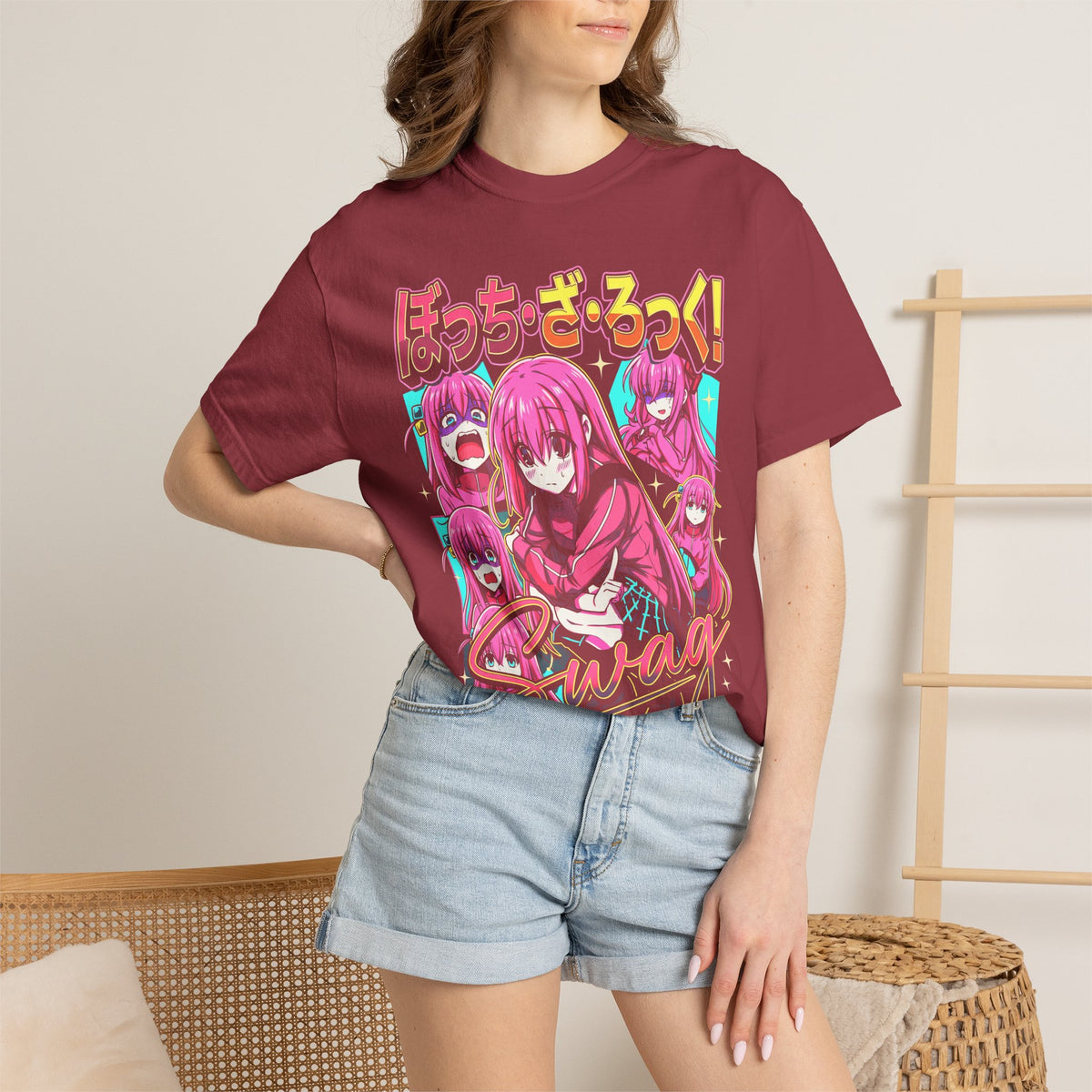 Pink Hair Anime Girl Classic Tee | Y2K Kawaii | Retro Gift