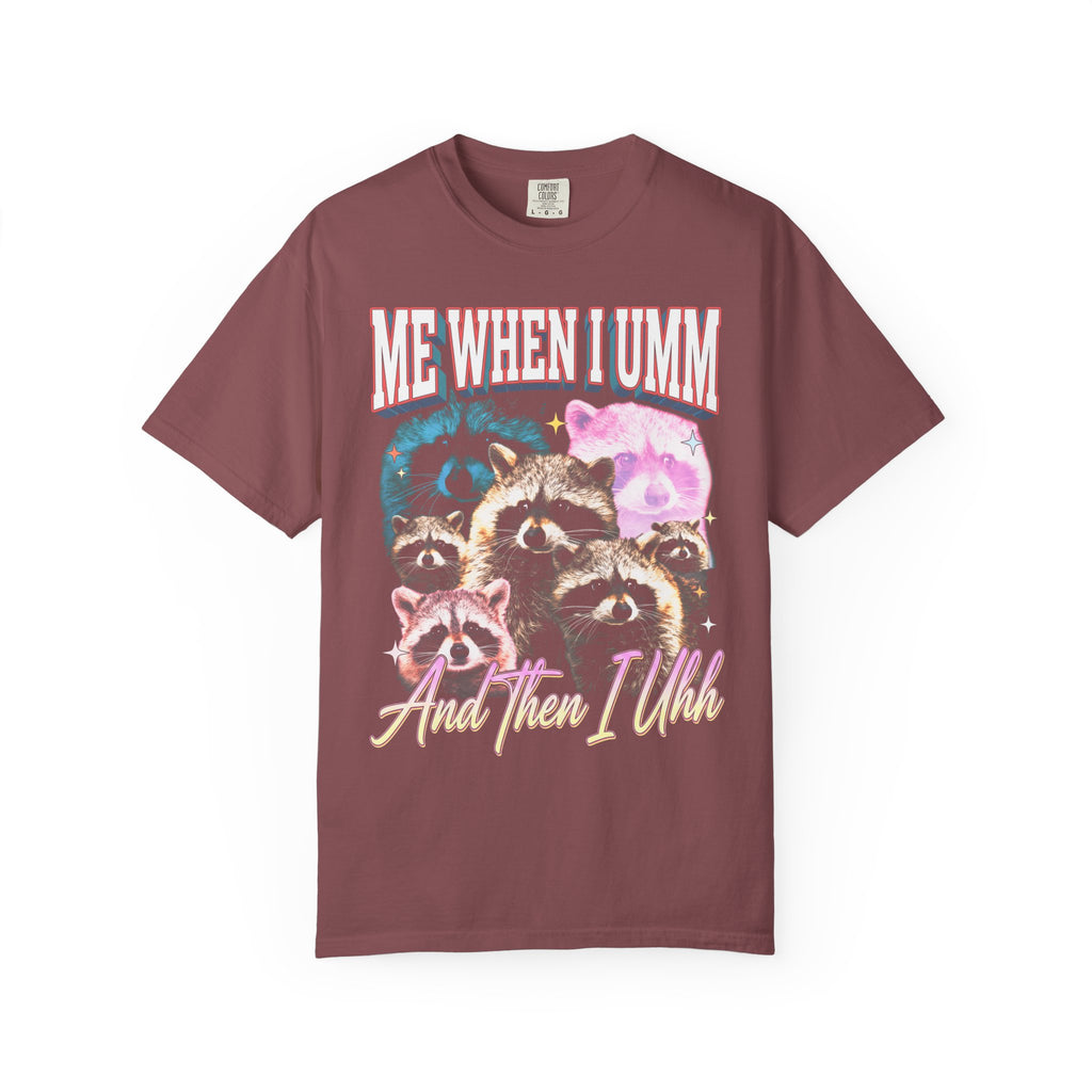 Me When I Umm Raccoon Classic Tee | Funny Meme | 90s Retro