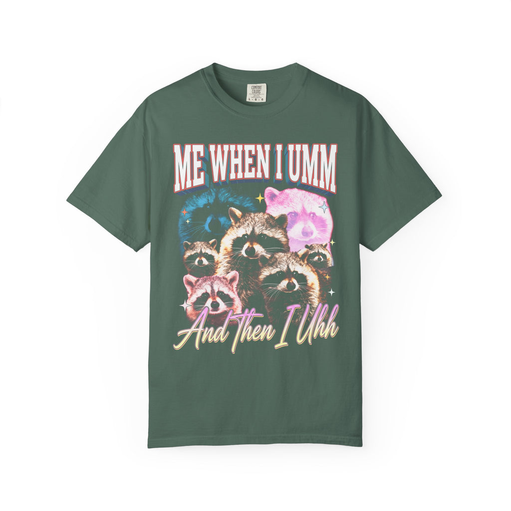 Me When I Umm Raccoon Classic Tee | Funny Meme | 90s Retro
