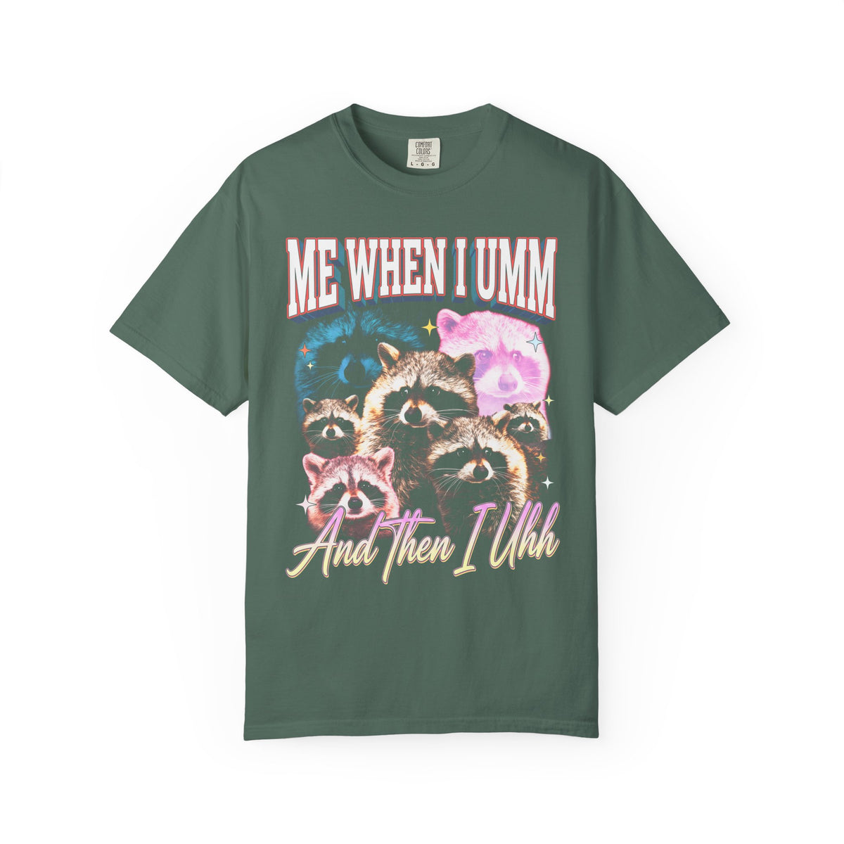 Me When I Umm Raccoon Classic Tee | Funny Meme | 90s Retro