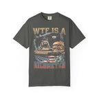 WTF Is A Kilometer Classic Tee | Patriotic Meme | USA Flag