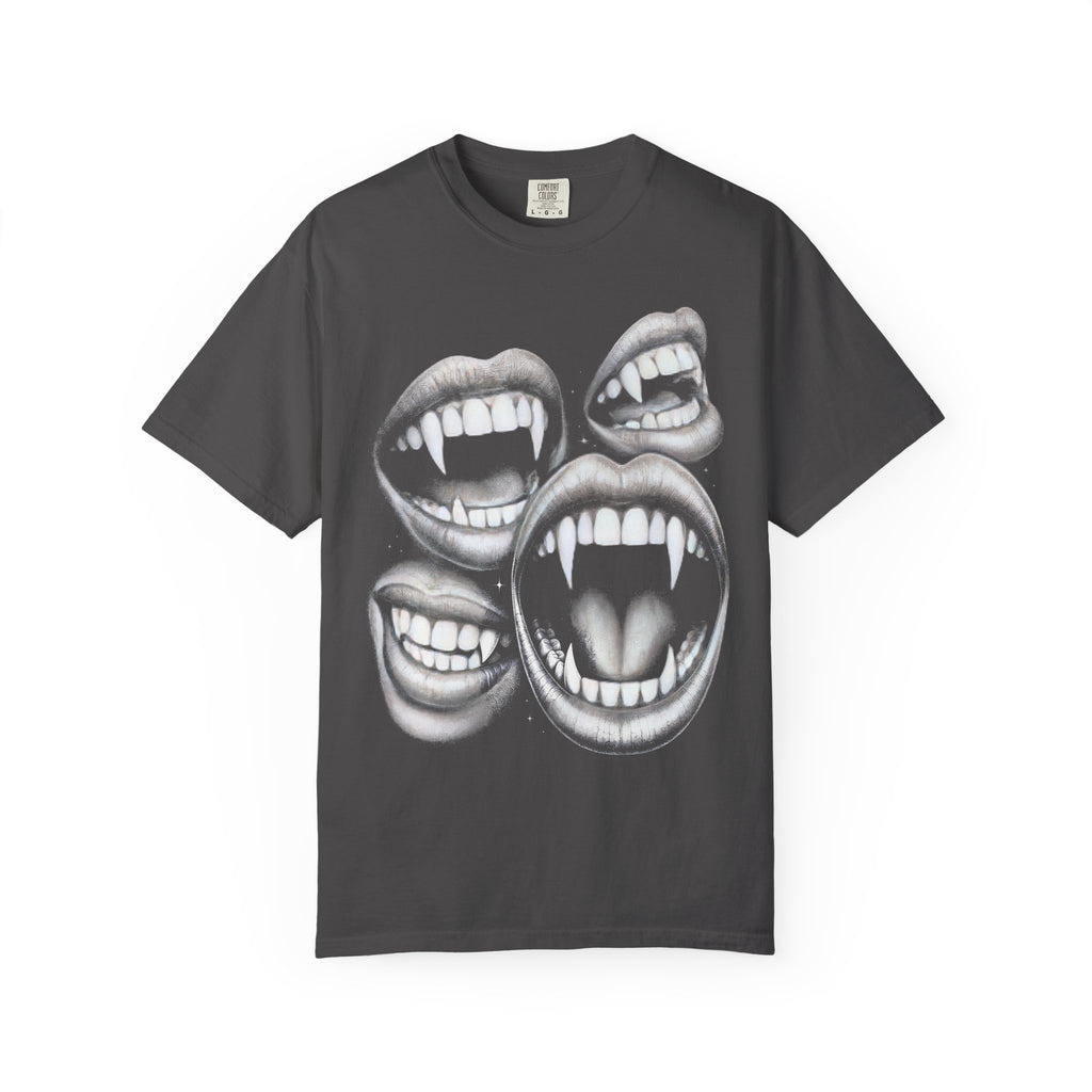 Vampires Fangs Classic Tee | Gothic Horror | Spooky Dotwork