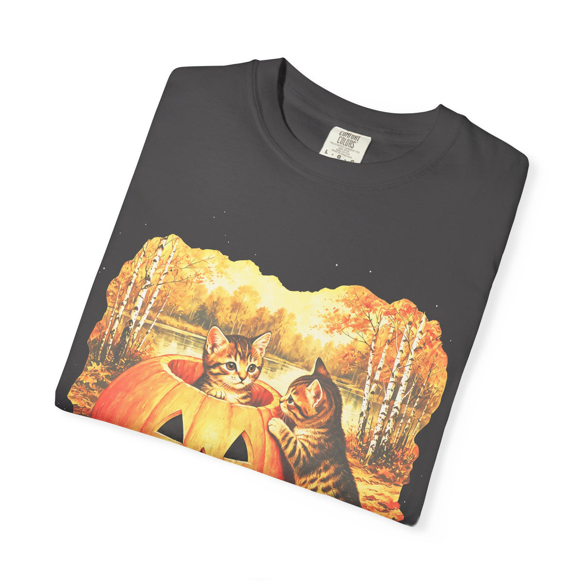 Halloween Kittens Classic Tee | Autumn Pumpkin | Cat Gift