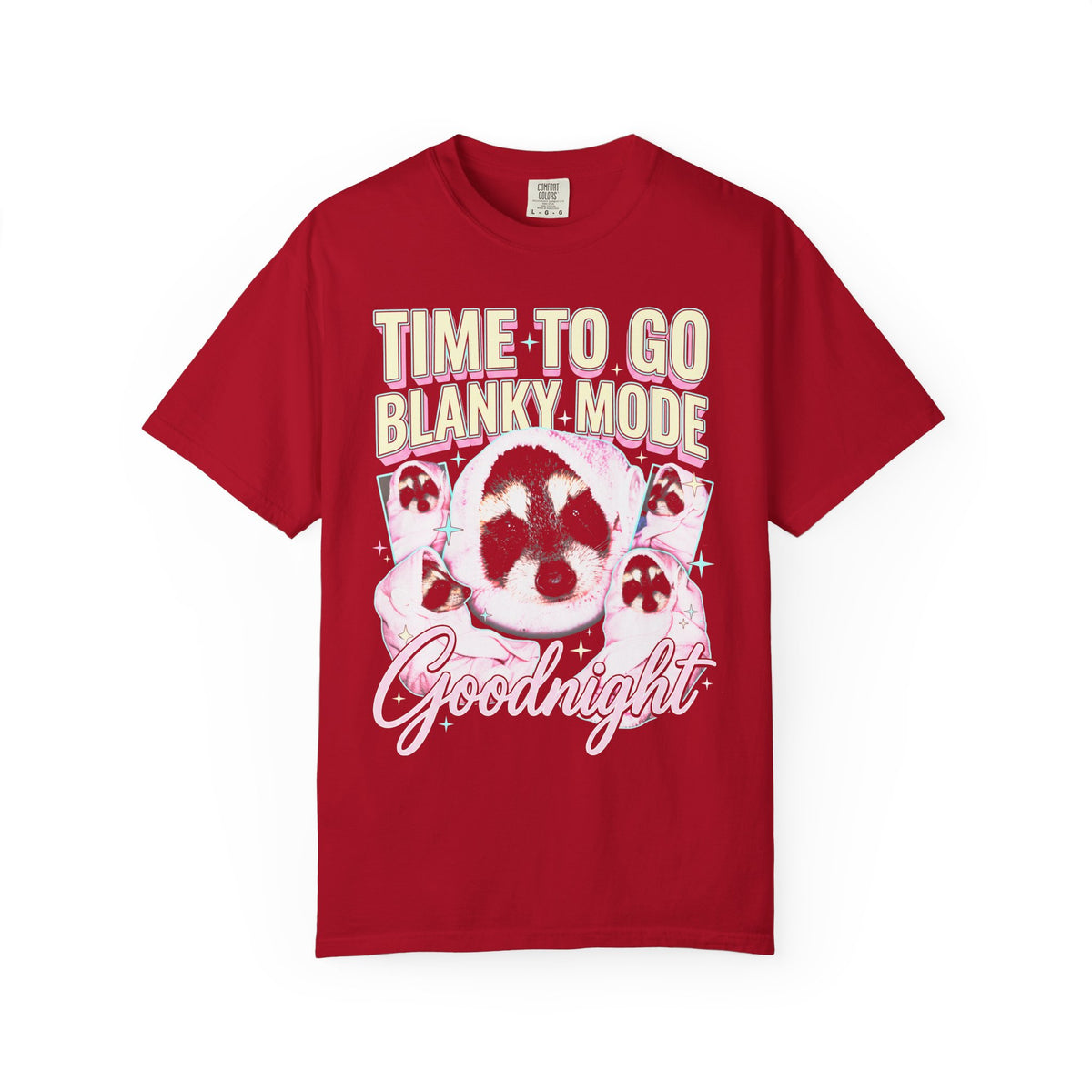 Time To Go Blanky Mode Classic Tee | Goodnight Funny Raccoon