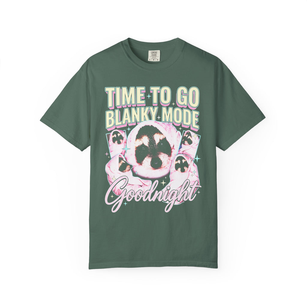 Time To Go Blanky Mode Classic Tee | Goodnight Funny Raccoon