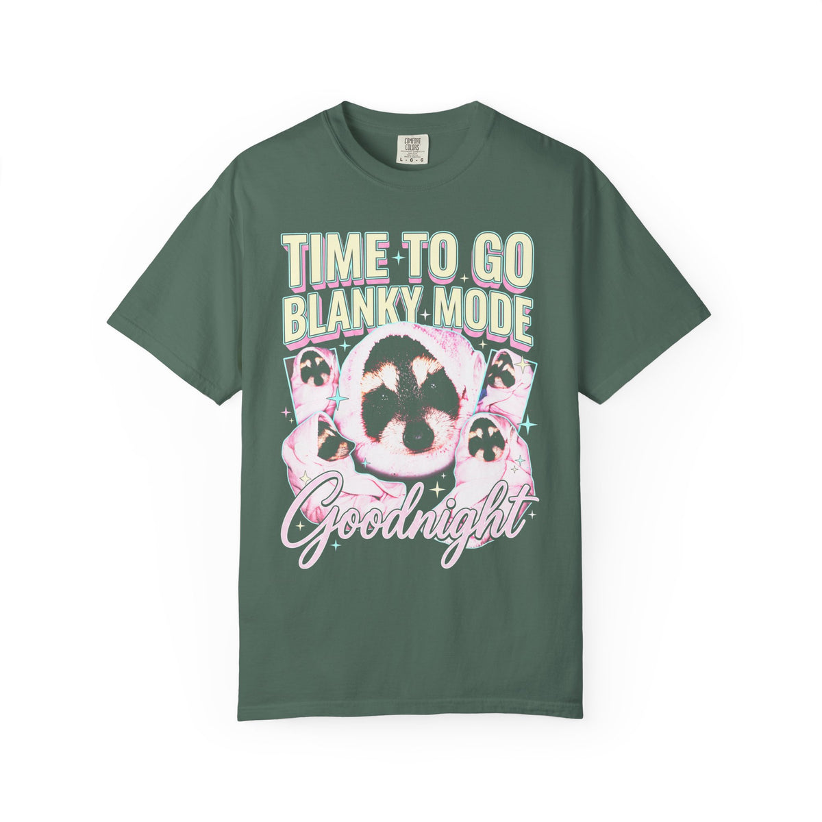 Time To Go Blanky Mode Classic Tee | Goodnight Funny Raccoon