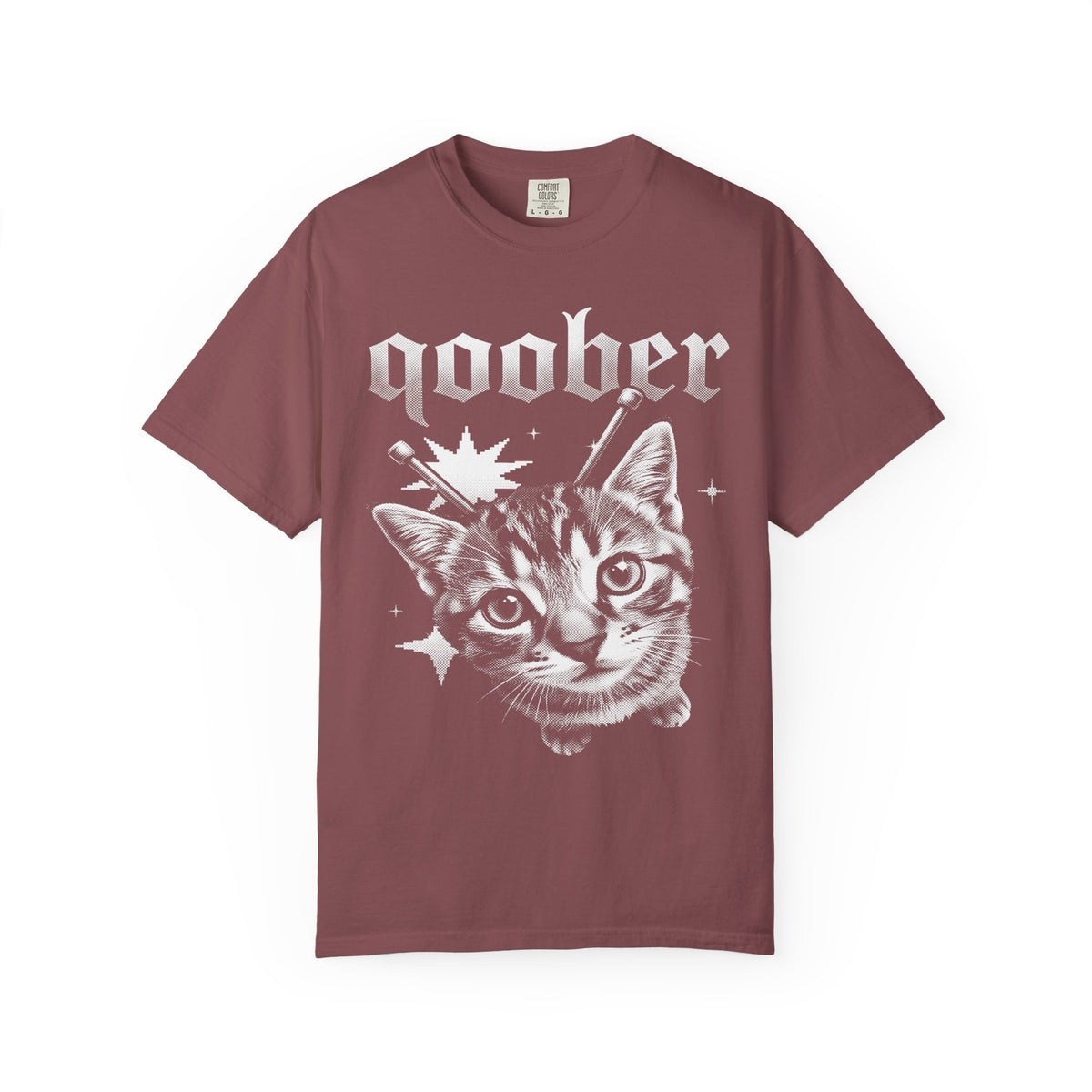 Qoober Gothic Cat Classic Tee | Metal Kitten | Punk Aesthetic
