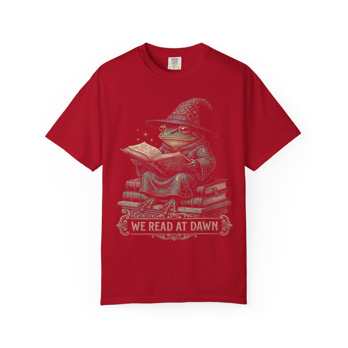 We Read At Dawn Classic Tee | Cottagecore Frog | Book Lover