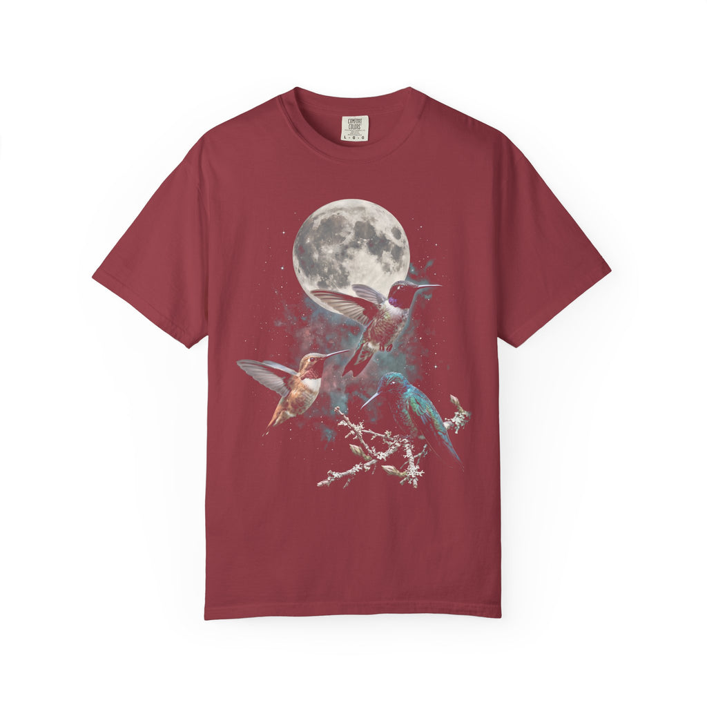 Hummingbird Full Moon Classic Tee | Galaxy Space | Bird Lover