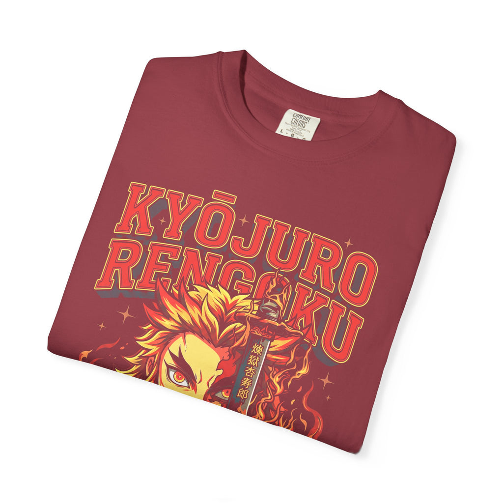 The Flame Hashira Fire Classic Tee | Anime Manga | Retro Gift