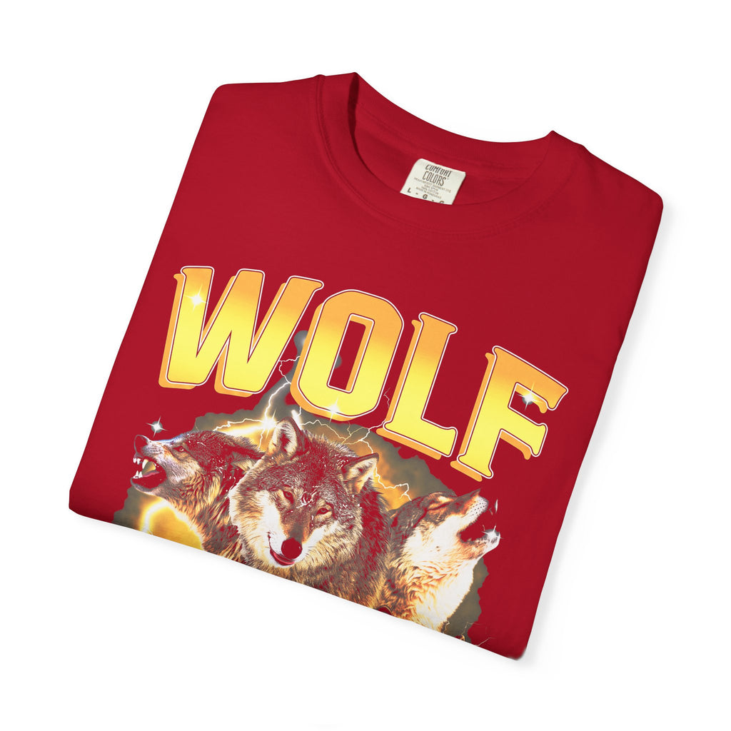 Wolf Lightning Classic Tee | Vintage 90s | Animal Lover Gift