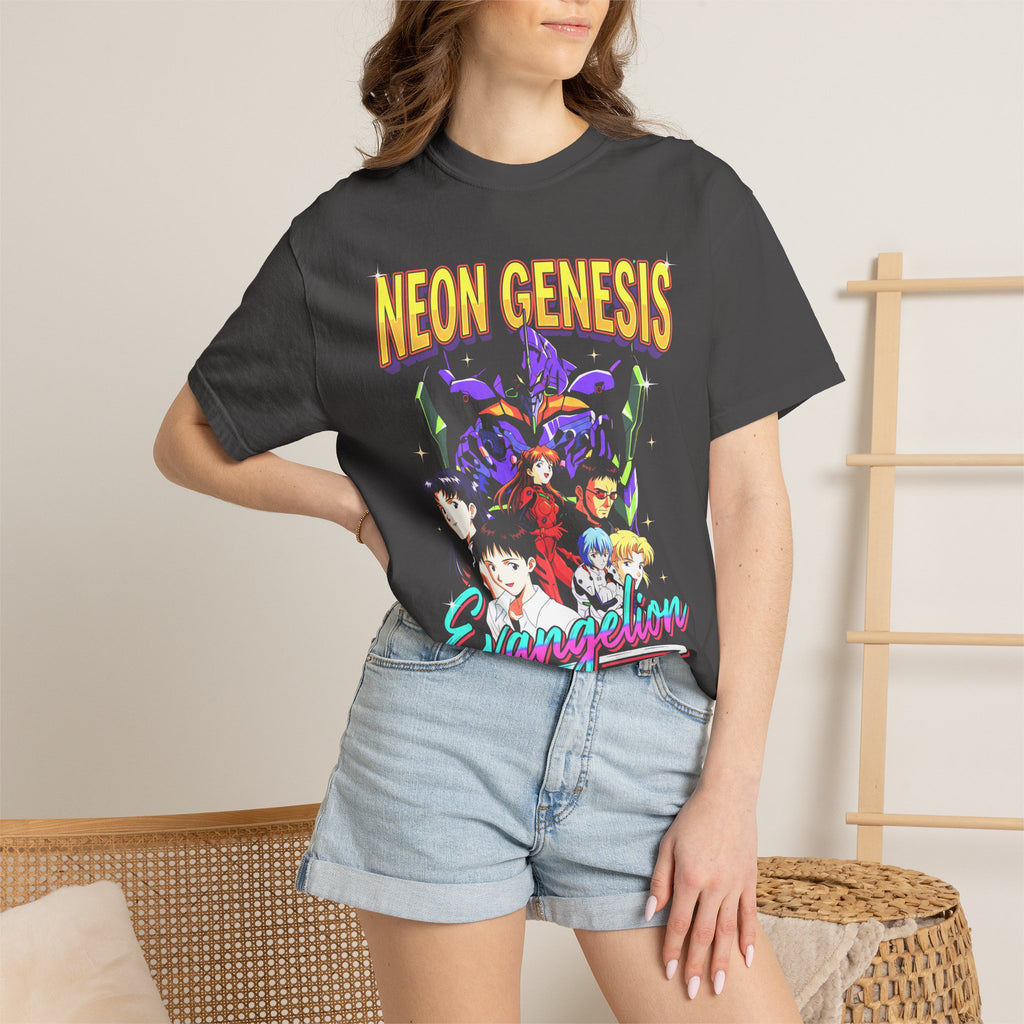 Retro Mecha Pilot Classic Tee | Neon Robot | Sci-Fi Anime Gift
