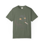 Nuit Black Cat Classic Tee | Edgy Vintage Art | Night Cigarette