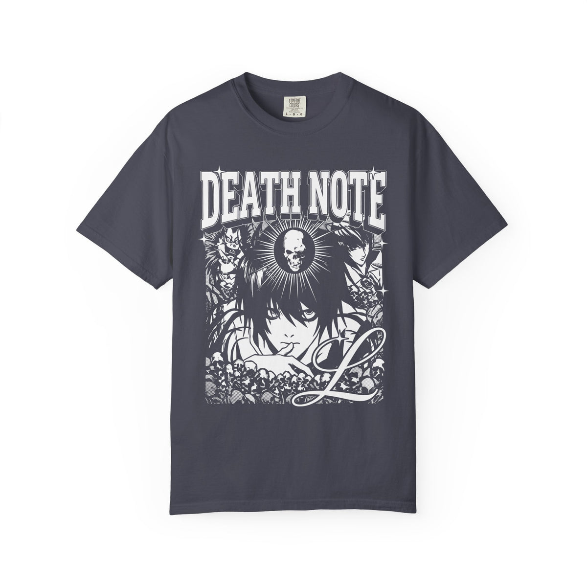 Gothic Skull Manga Detective Classic Tee | Dark Anime Gift