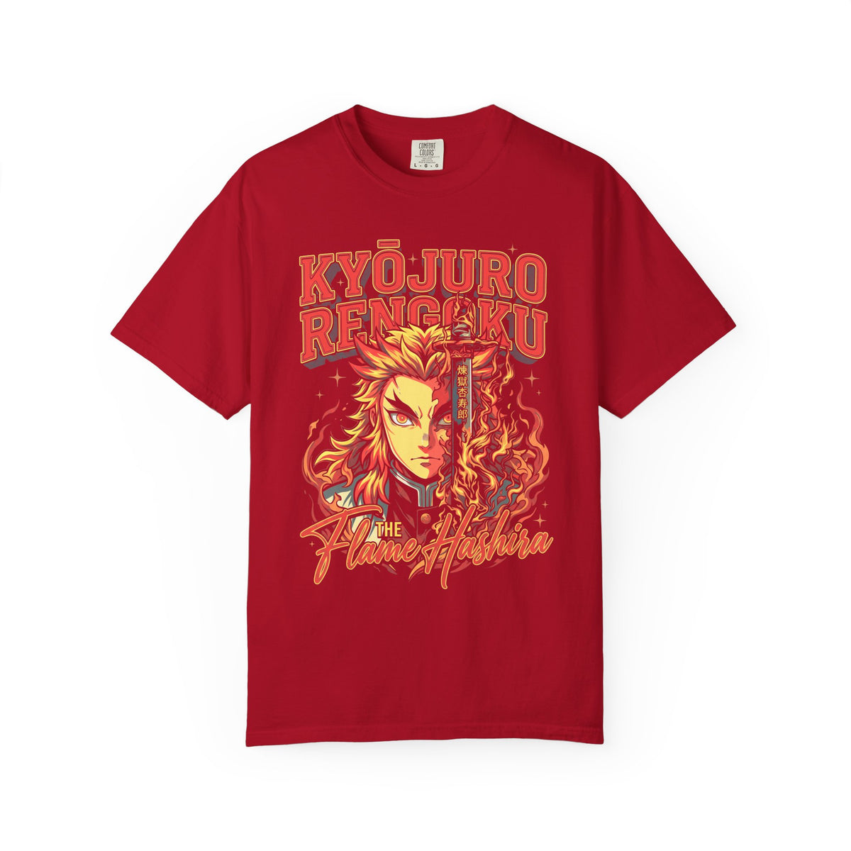 The Flame Hashira Fire Classic Tee | Anime Manga | Retro Gift