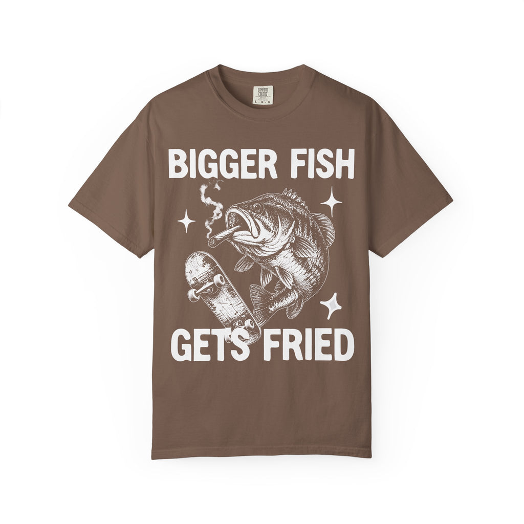 Bigger Fish Gets Fried Classic Tee | Funny Skater | Fish Meme
