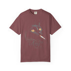 Nuit Black Cat Classic Tee | Edgy Vintage Art | Night Cigarette