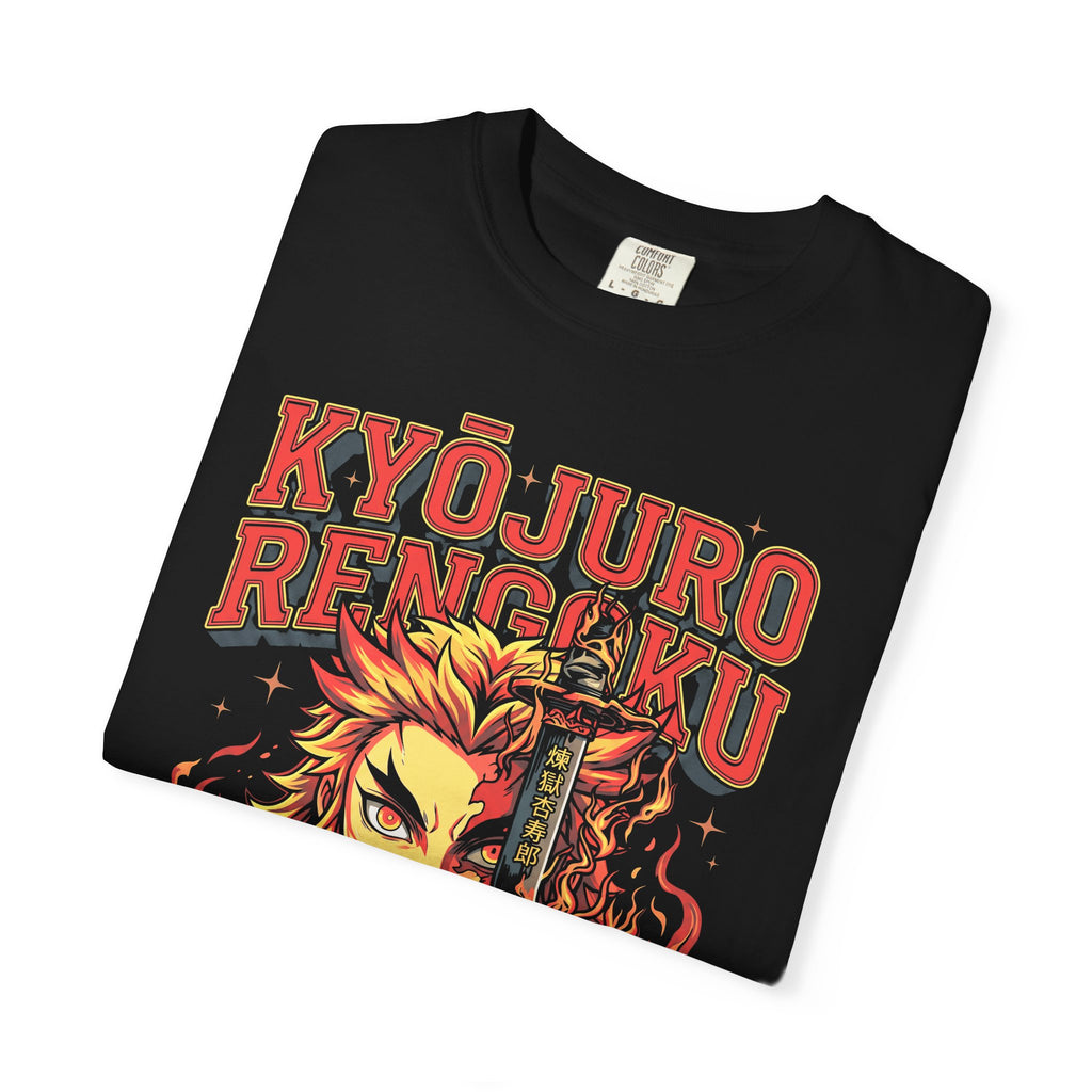 The Flame Hashira Fire Classic Tee | Anime Manga | Retro Gift