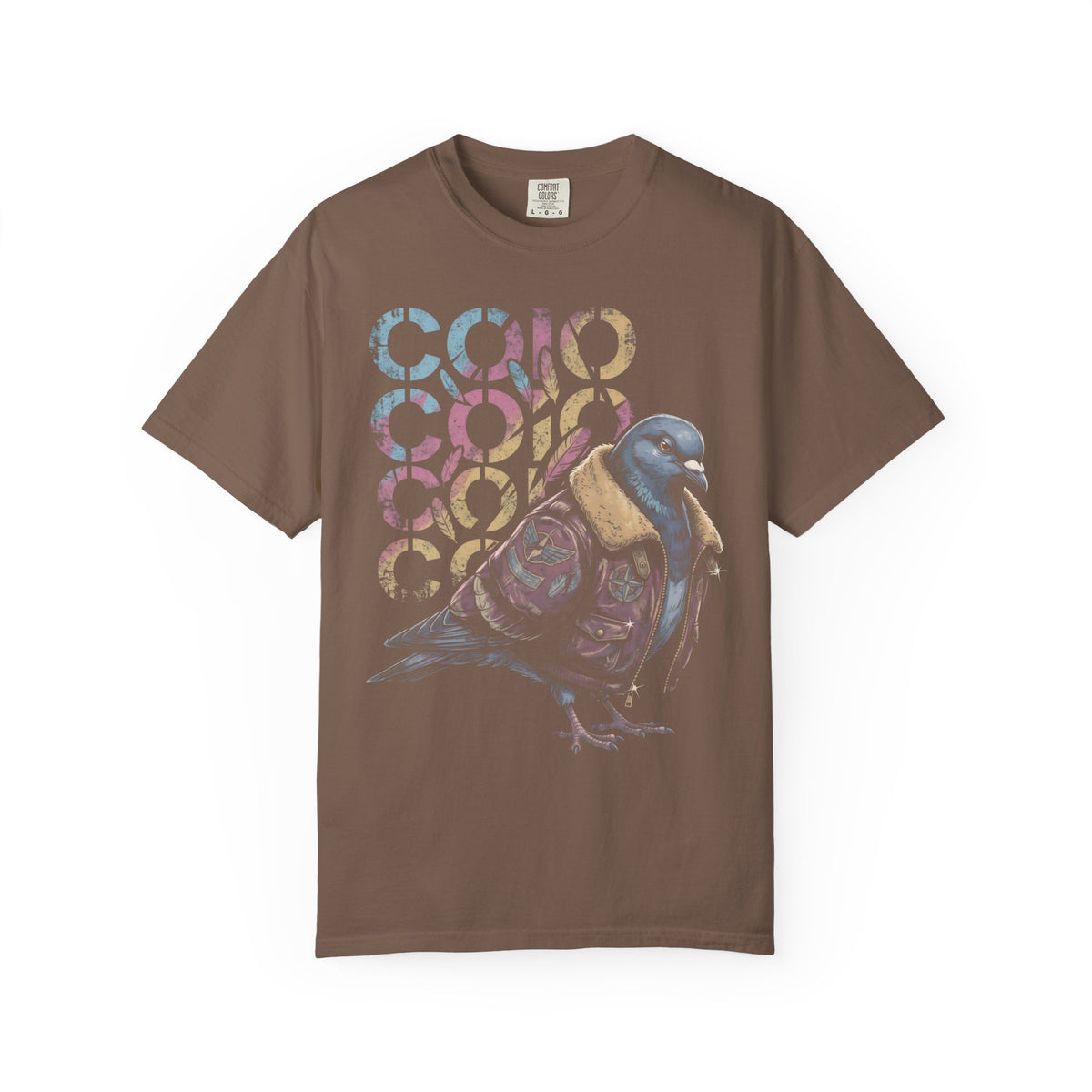 Dapper Pigeon Aviator Classic Tee | Retro Sketch | Feather Art