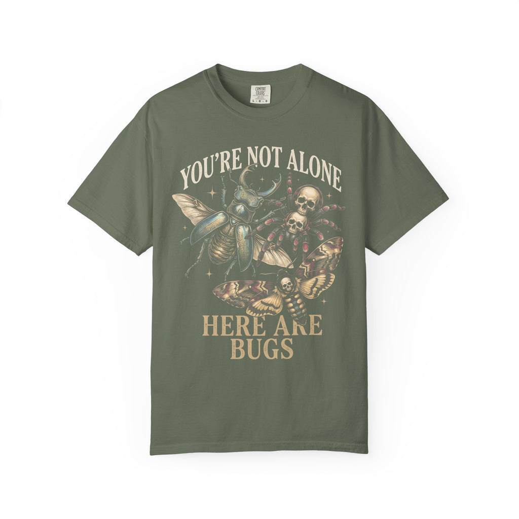 You're Not Alone Here Are Bugs Classic Tee | Entomology Goth