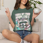 I Kiss My Food Before I Eat It Classic Tee | Raccoon Meme