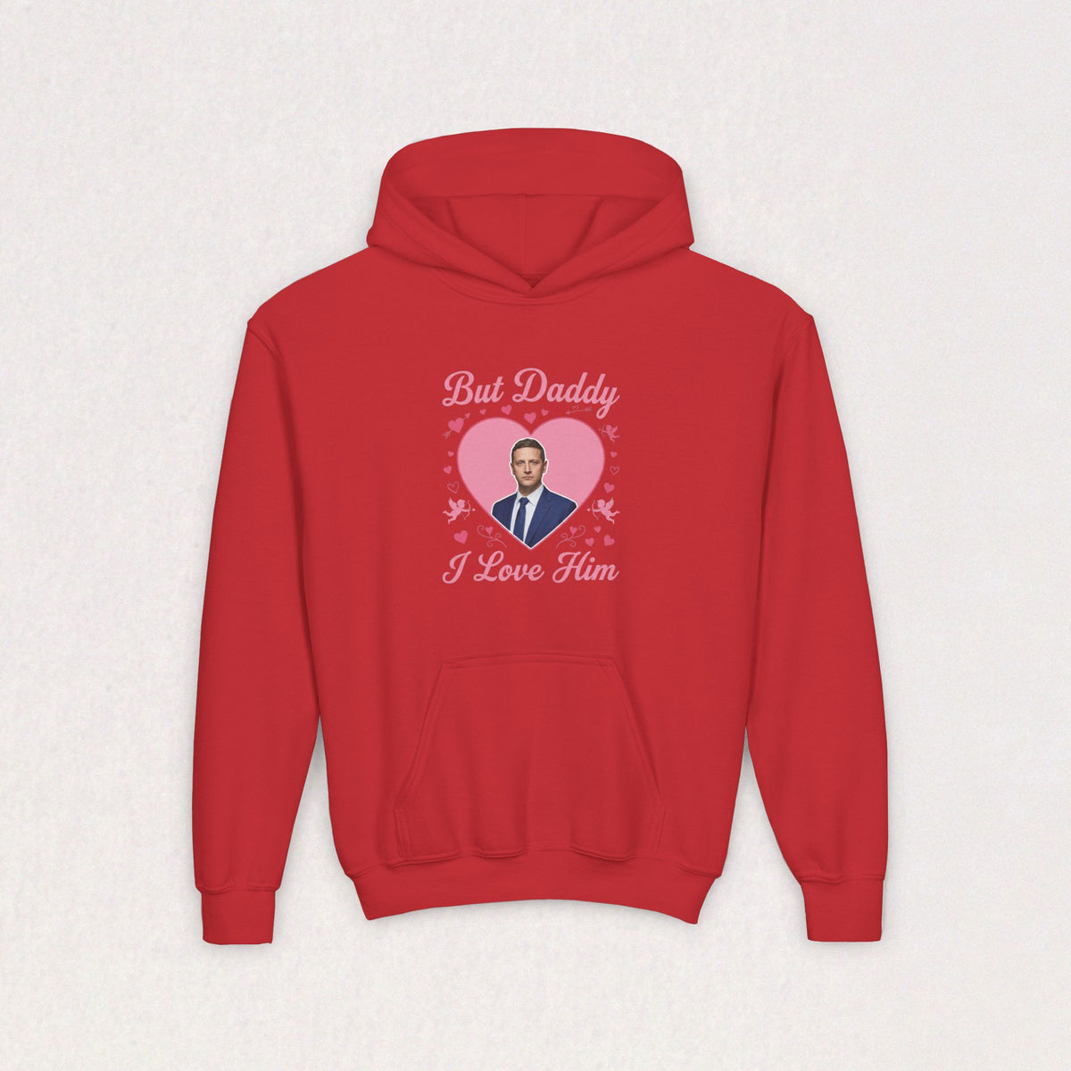 But Daddy I Love Him, Tim Robinson Youth Heavy Blend Hooded Sweatshirt