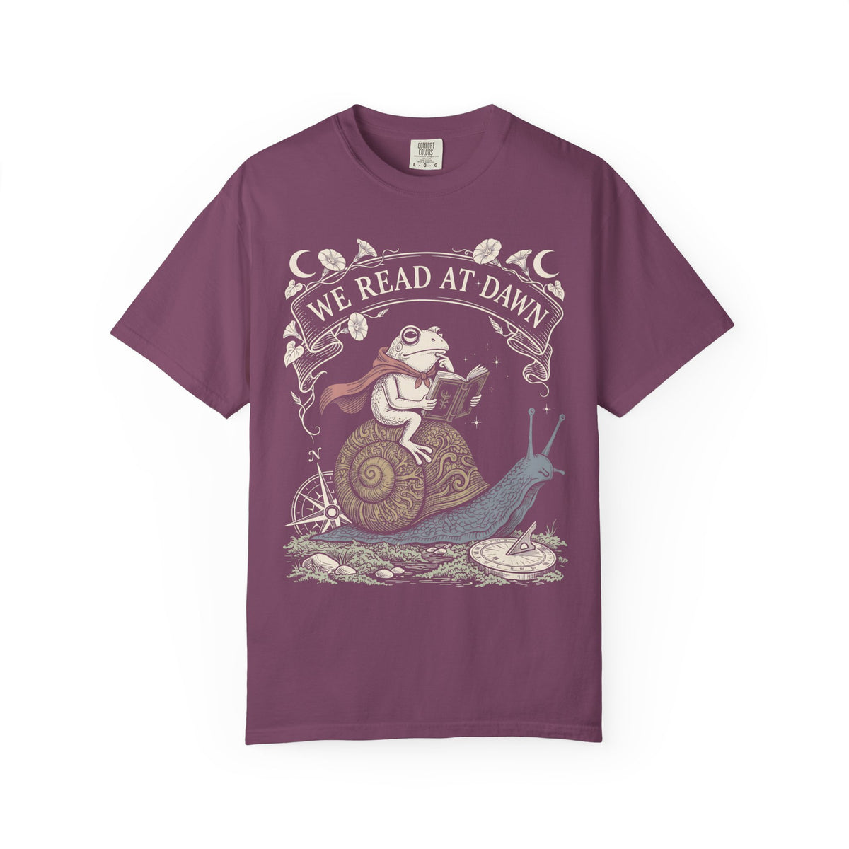We Read At Dawn Classic Tee | Wizard Toad | Magical Books