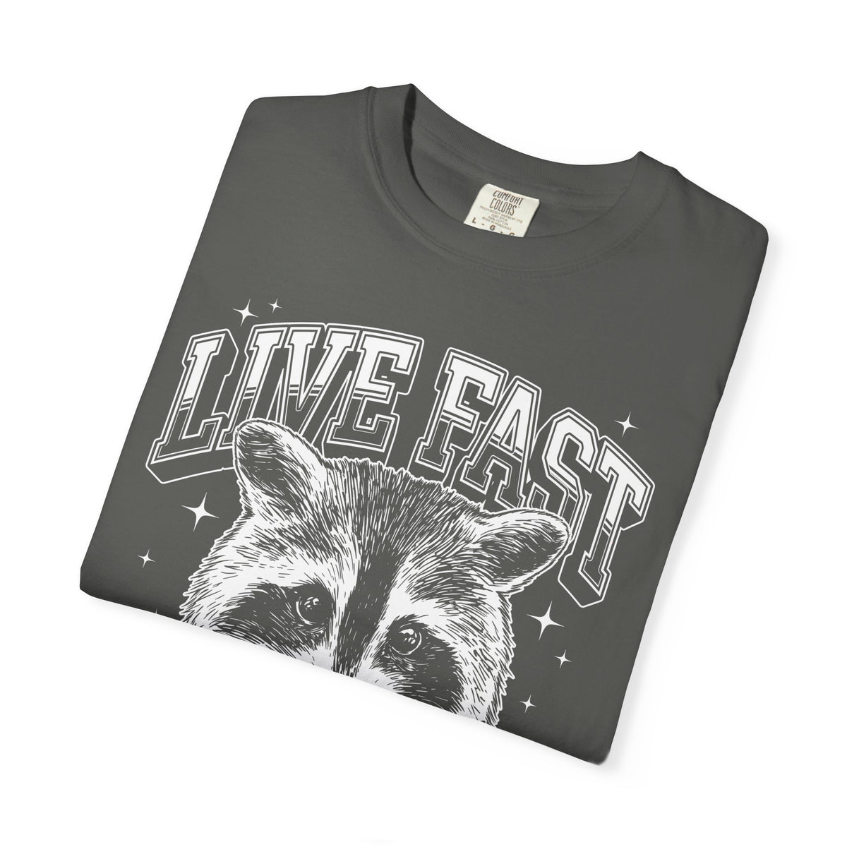 Live Fast Eat Trash Raccoon Classic Tee | Vintage | Funny Gift