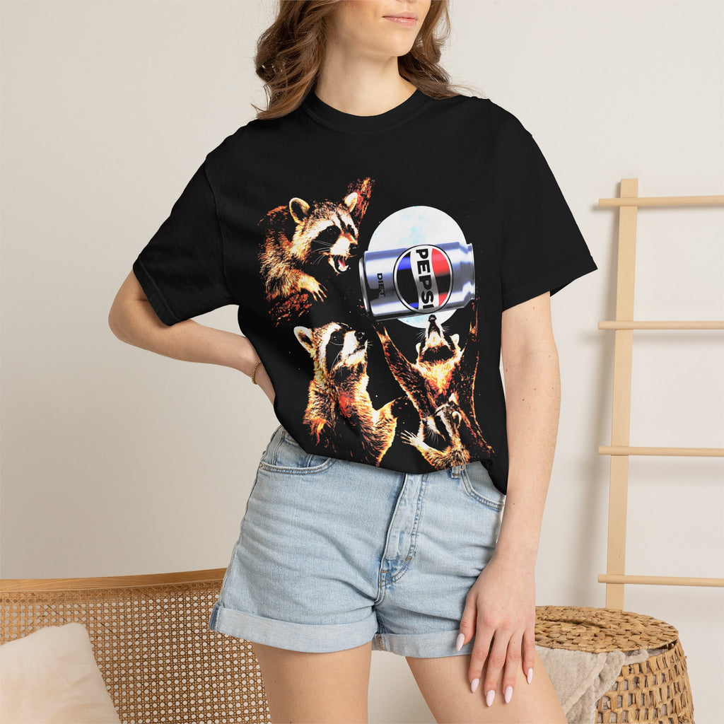 Raccoon Diet Pepsi T-Shirt - 90s Vintage Funny Graphic Tee